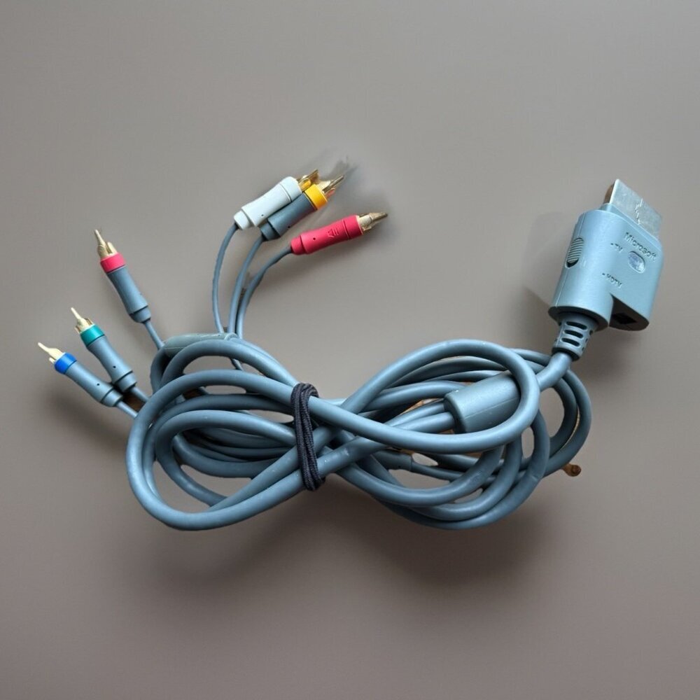 Genuine OEM Microsoft Xbox 360 Component HD‎ AV Cable Composite RCA HDTV TESTED
